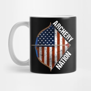 Archery Nation American Flag Archery Mug